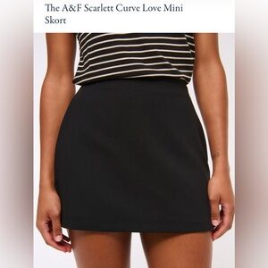 Abercrombie & Fitch Black Skort